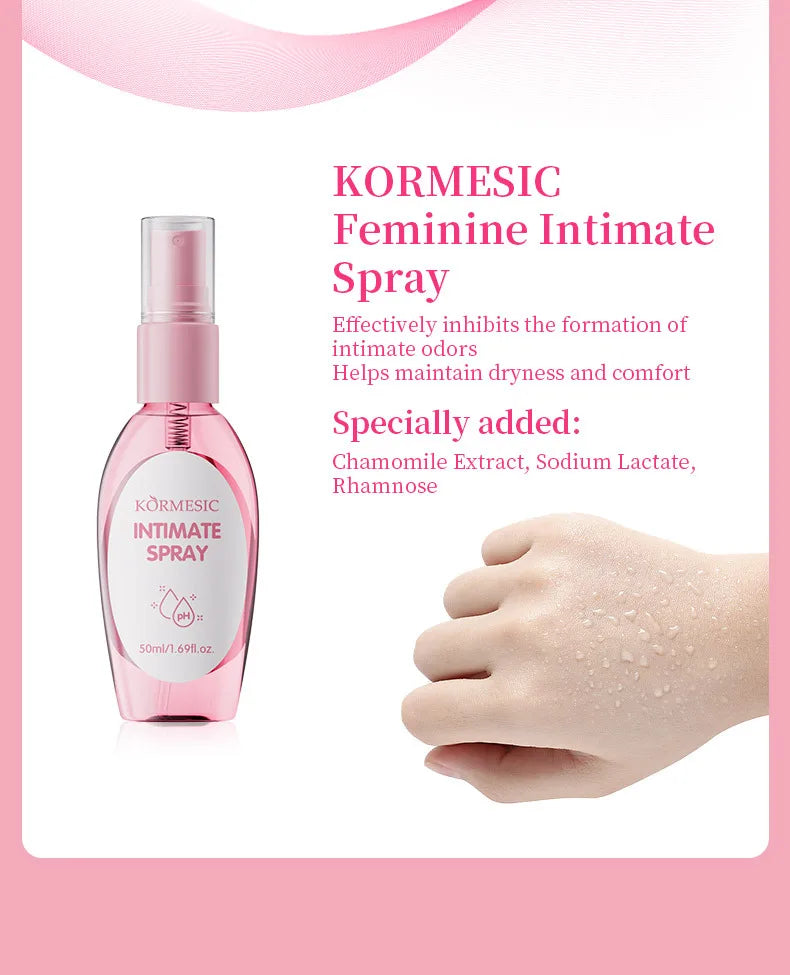 Kit Soins Intimes Femme KORMESIC 5 Pièces - Routine Quotidienne Nettoyant Éclaircissant Douceur