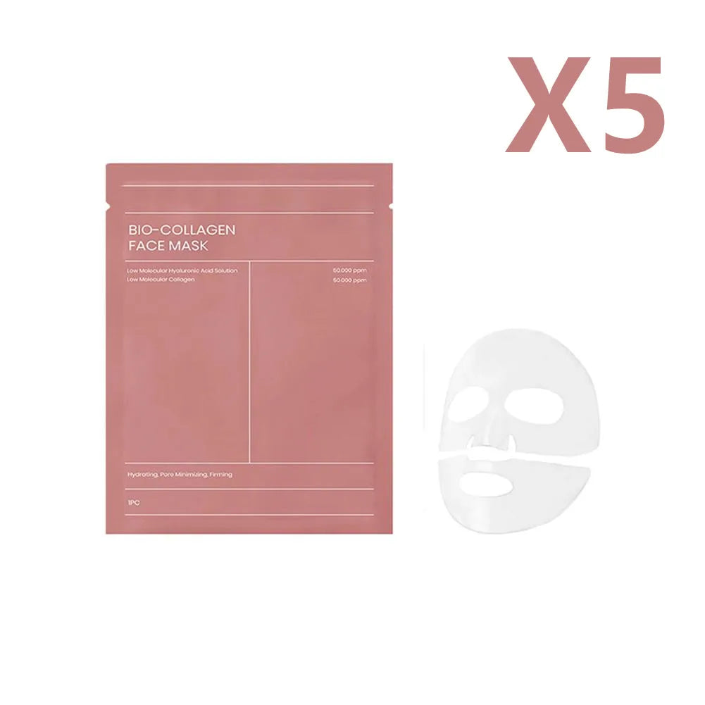 Masque Visage Bio Collagène - Hydratation Nuit Rafraîchissant Illuminant