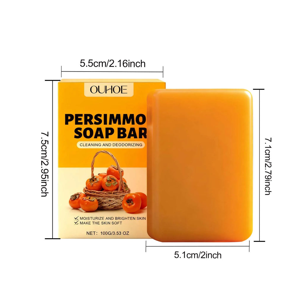 Savon Bain Kaki Frais - Soin Doux Nourrit Hydrate Nettoie Parfume Embellit Peau