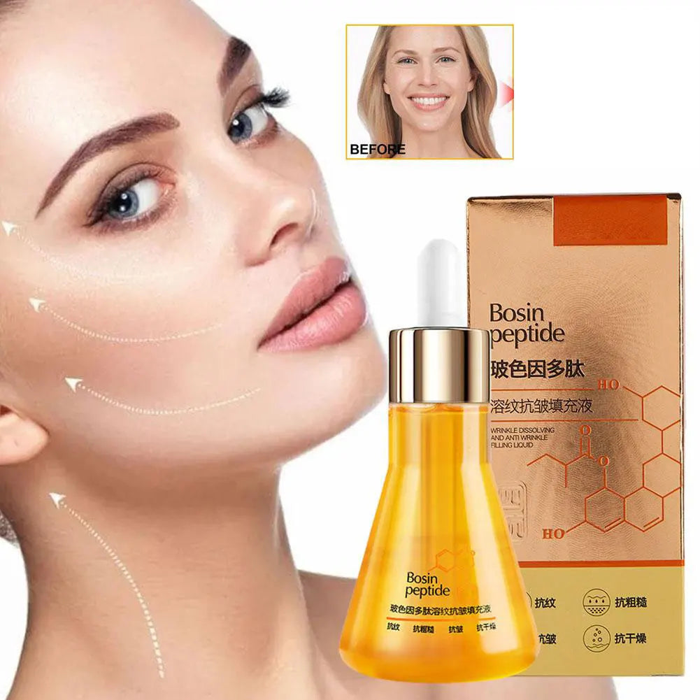 Sérum Visage Polypeptide Anti-Rides - Hydratant Lissant Éclaircissant Anti-Âge