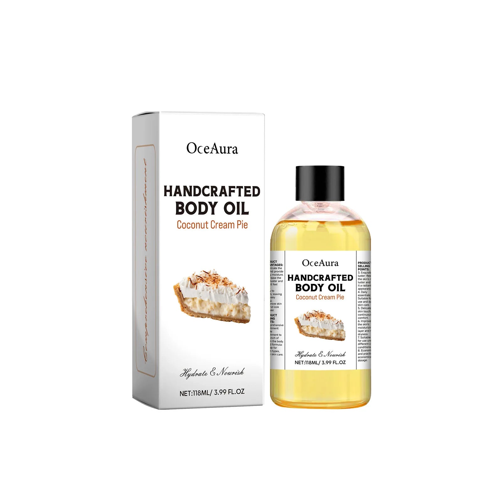 Huile Corporelle Vanille Chaude - Hydratante Nourrissante Anti-Sécheresse Spa