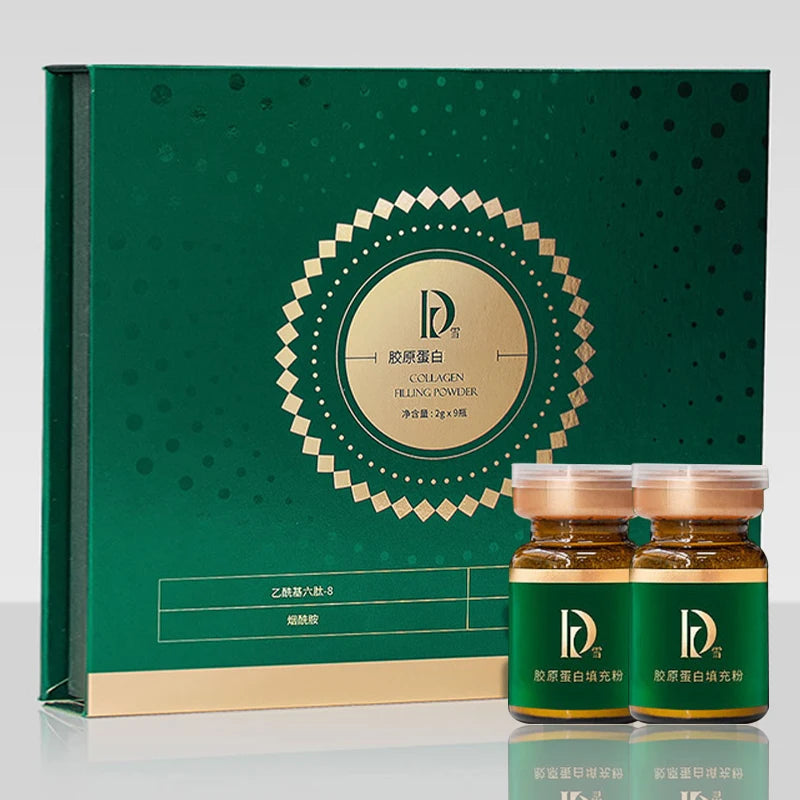 Essence d’acide hyaluronique Crème en poudre de collagène Réparation du visage Hydratant Ligne fine Lifting Raffermissant Soins de la peau éclaircissants