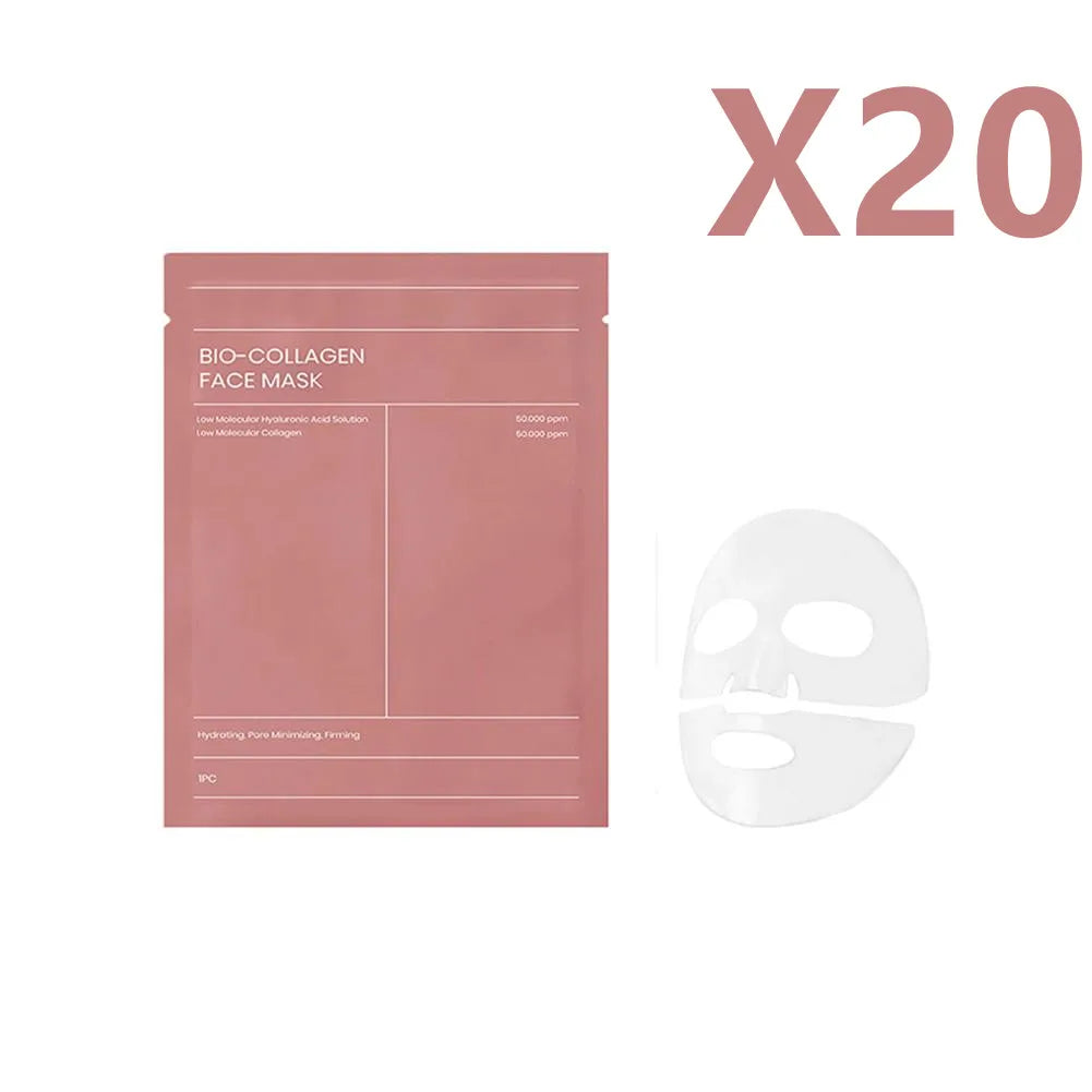 Masque Visage Bio Collagène - Hydratation Nuit Rafraîchissant Illuminant