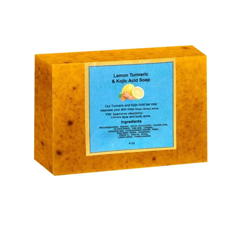 Savon Artisanal 100g Curcuma Citron Acide Kojique - Nettoyage Profond Visage Corps