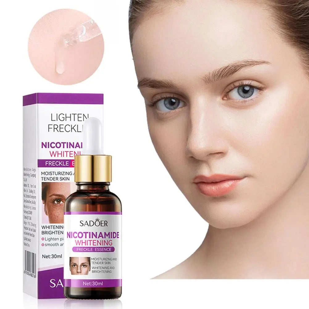 Sérum pour le visage à la nicotineamide Extrait de nicotinamide Essence faciale Liquide Hydratant Rafraîchir le visage Rétrécir les pores Toner Soins de la peau