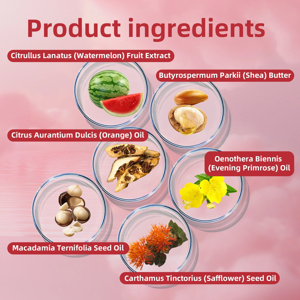 Gommage au sucre de karité et pastèque naturel 150g - Exfoliant pour le corps, peau hydratante, lisse et brillante, pour coudes, genoux, dos et jambes