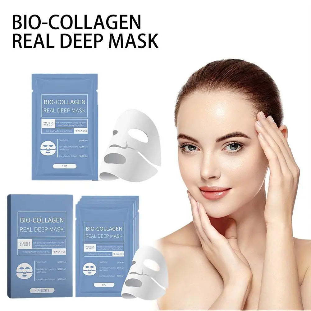 Masque Visage Bio Collagène - Resserrement Pores Hydratation Profonde Nuit