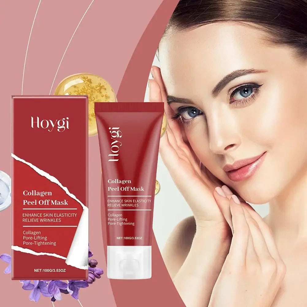 Masque Peel-Off au Collagène - Nettoyage Doux Hydratation Profonde 75ml/100g