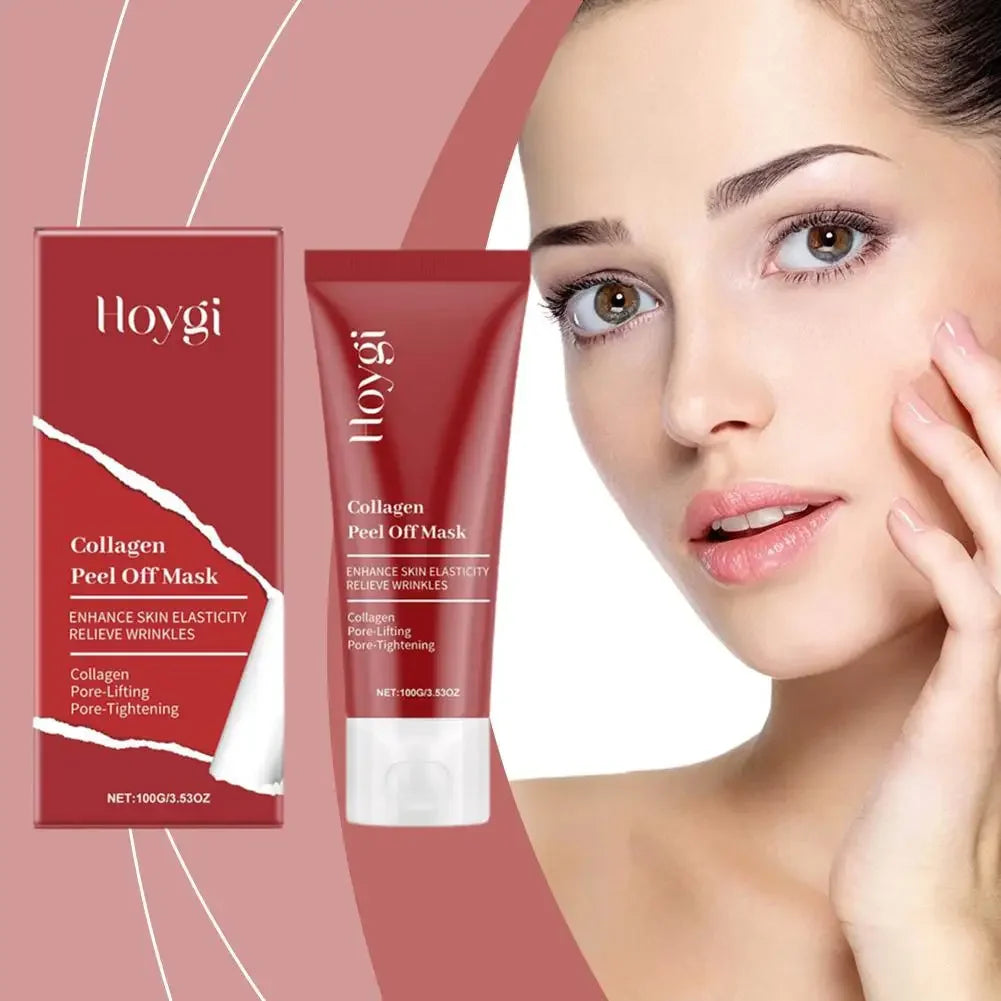 Masque Peel-Off au Collagène - Nettoyage Doux Hydratation Profonde 75ml/100g