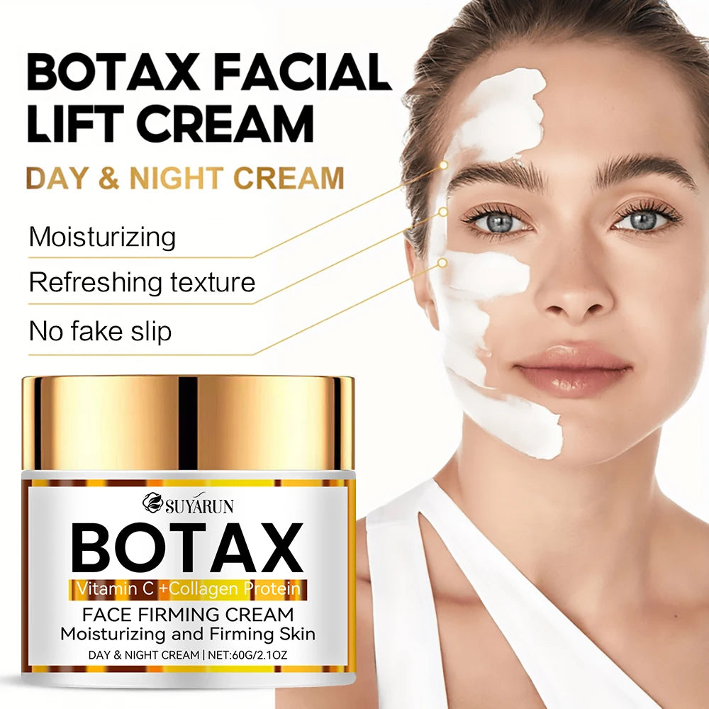 Crème visage anti-âge professionnelle Botax SUYARUN | Formule de réduction des rides et de resserrement de la peau | Ingrédients naturels.