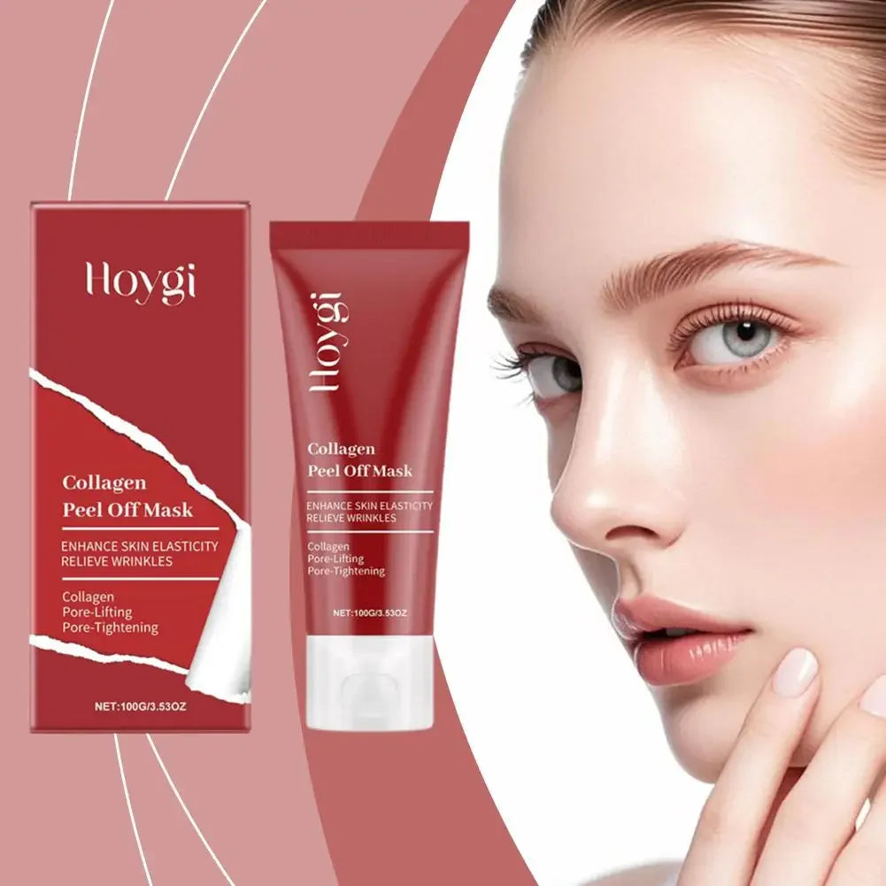 Masque Peel-Off au Collagène - Nettoyage Doux Hydratation Profonde 75ml/100g