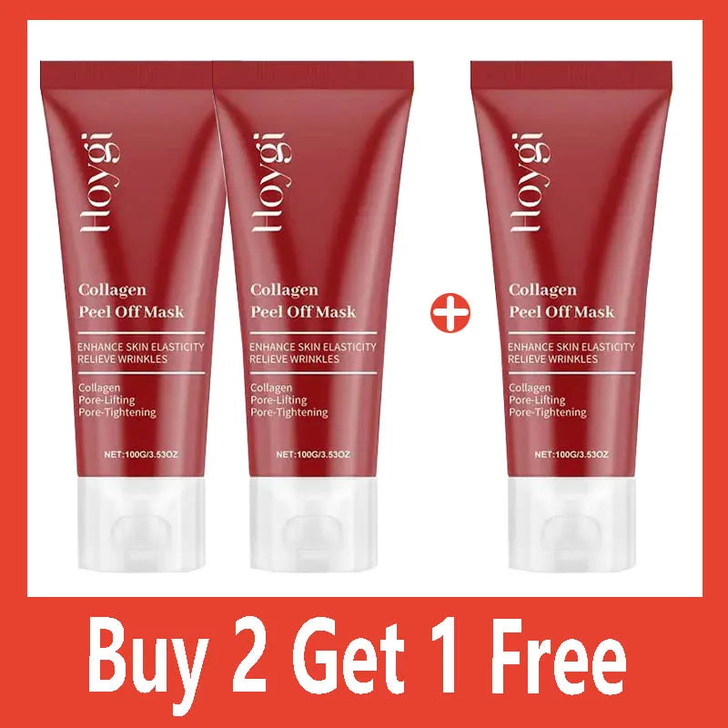 Collagen Peel Off Facial Mask Gently Cleansing Deeply Hydrating Moisturizing Face Mask Korean Skin Care Cream 75ml/100g