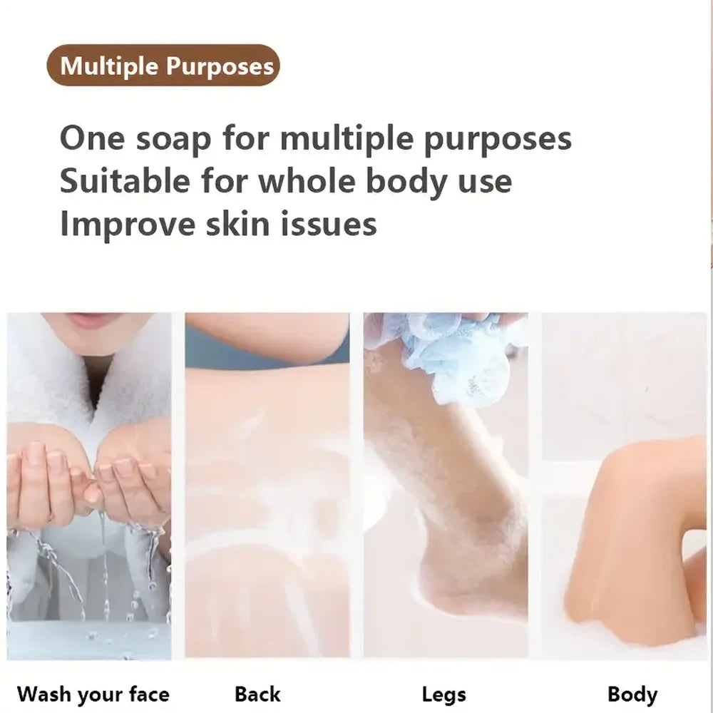 Savon Artisanal Éclaircissant Bois Santal - Nettoyage Profond Hydratant Huile Essentielle Doux