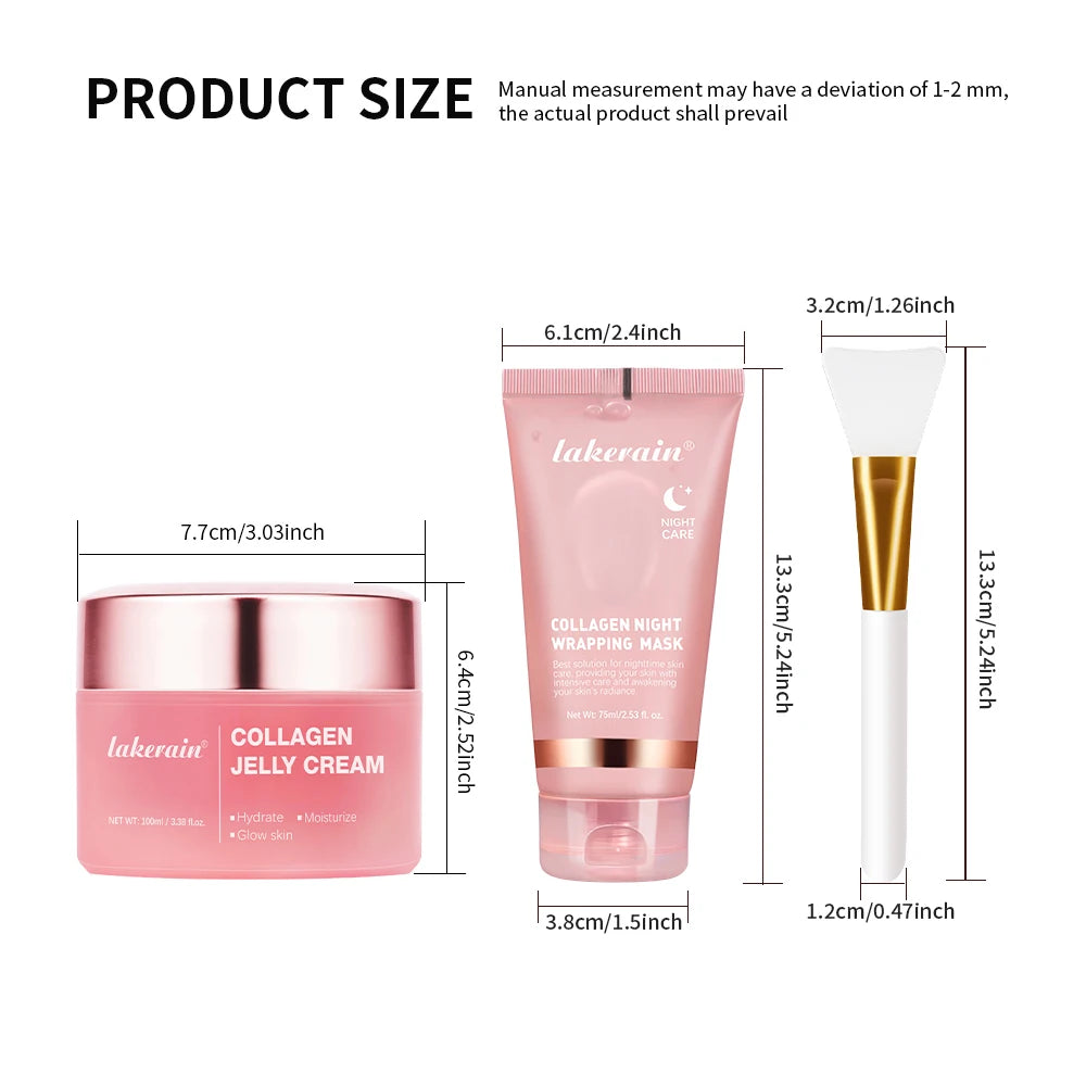 Collagen Peel-off Mask Jelly Night Wrapping Facial Mud Firming mask Daily Face Skincare Deep Cleaning Skin-Peeling Off Covers