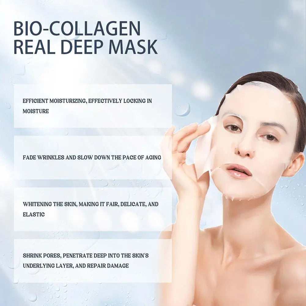 Masque Visage Bio Collagène - Resserrement Pores Hydratation Profonde Nuit