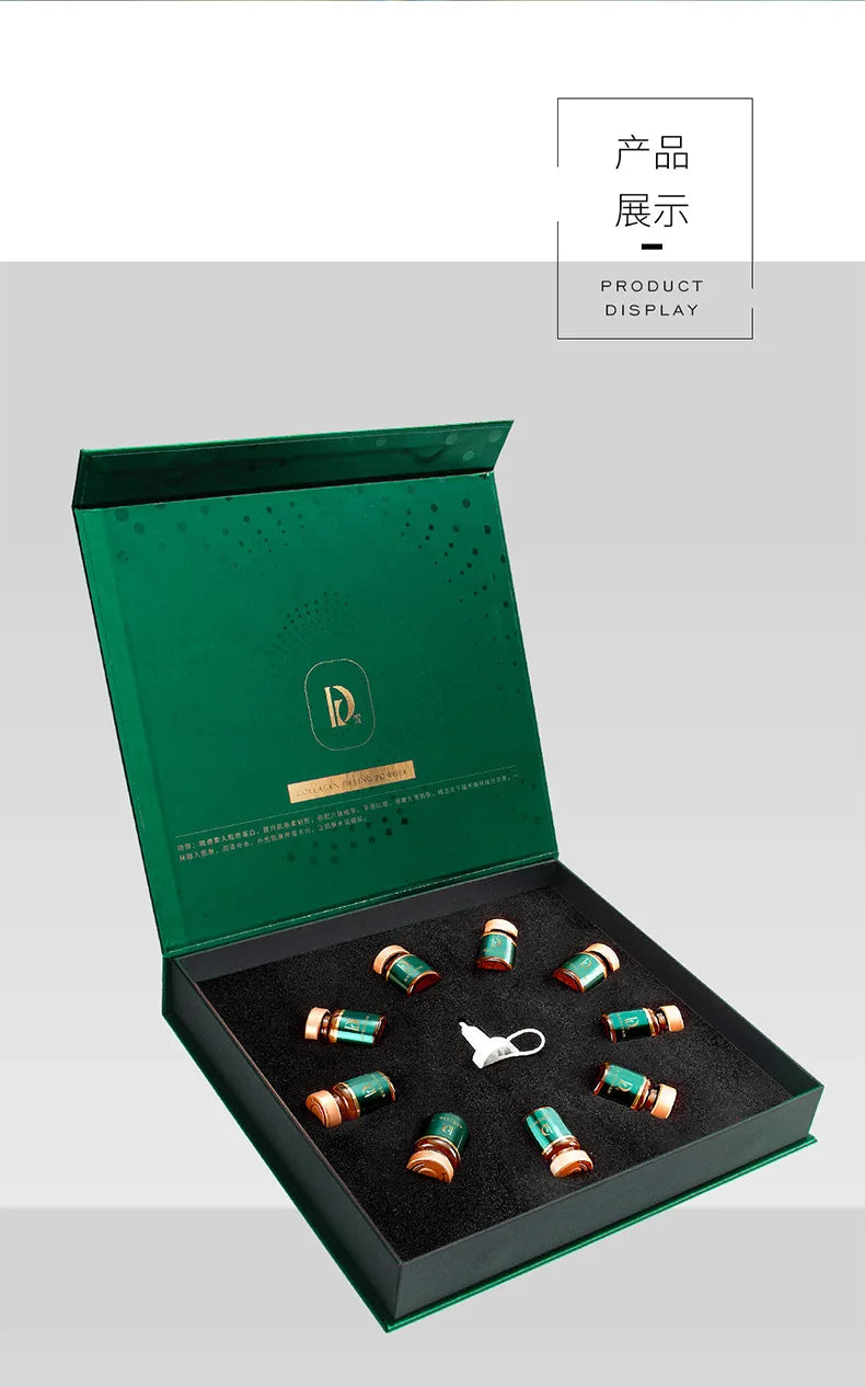 Essence d’acide hyaluronique Crème en poudre de collagène Réparation du visage Hydratant Ligne fine Lifting Raffermissant Soins de la peau éclaircissants