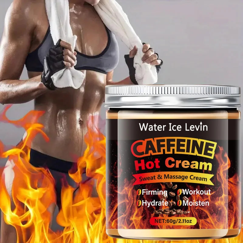 60g Caffeine Hot Massage Cream - Deeply Nourishing and Firming Moisturizer for Face and Body, Ideal for Post-Workout, Enhances Moisturizing System, Moisturizing Cream