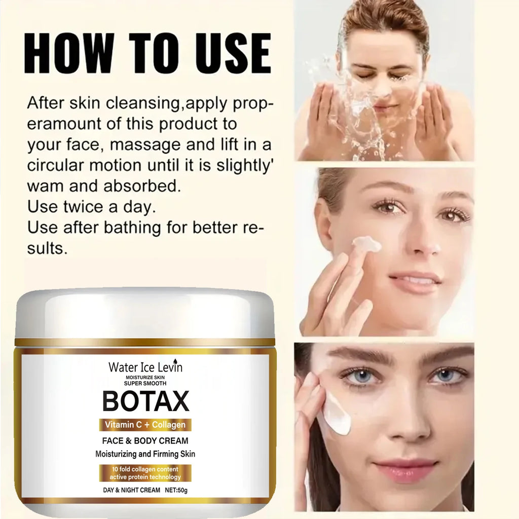 Crème Niacinamide Collagène - Raffermissante Hydratante Visage Jour Nuit Vitamine C Peau Sensible