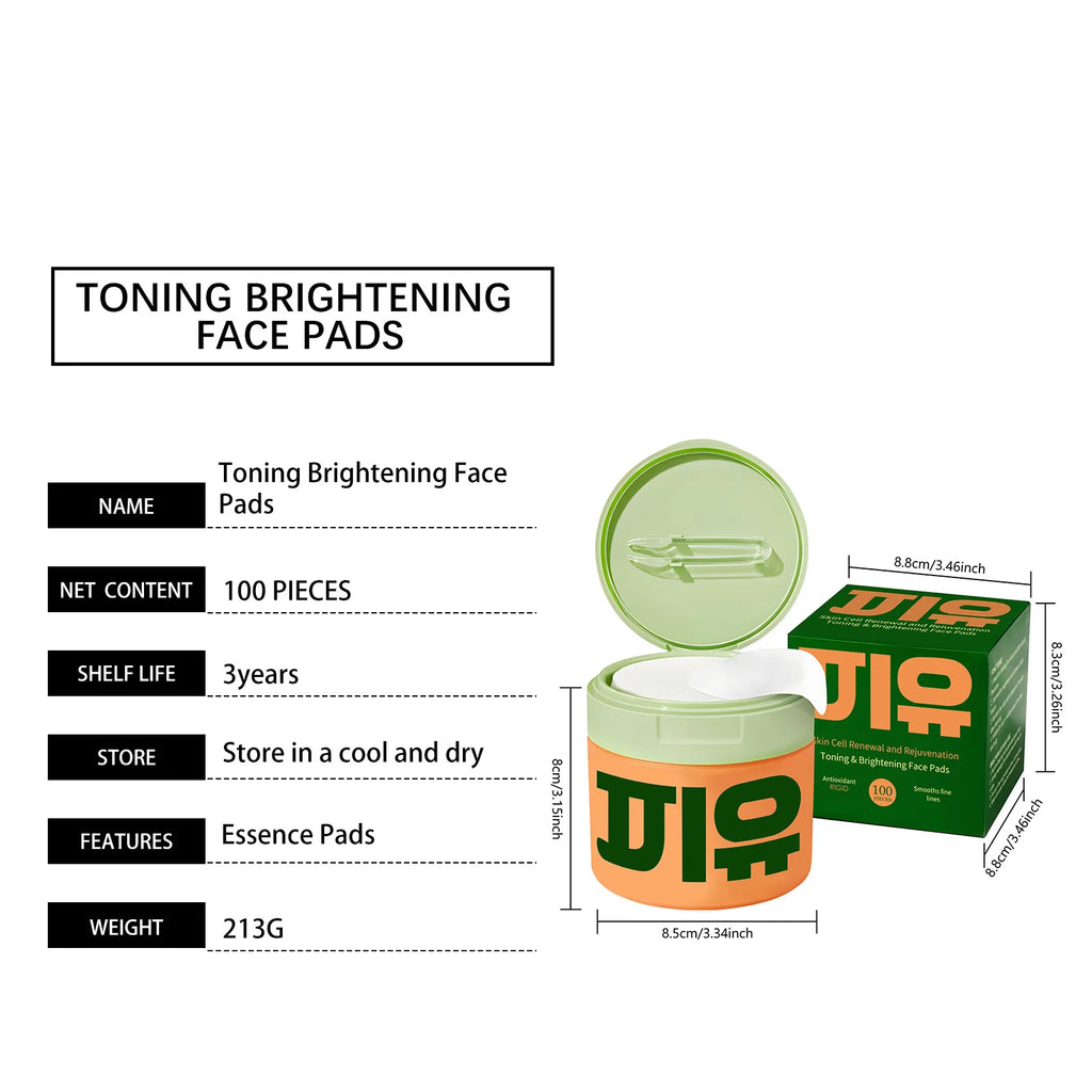 Cotons Démaquillants Niacinamide - Réduit Teint Terne Éclaircit Ridules Élasticité Hydratant Masque Visage