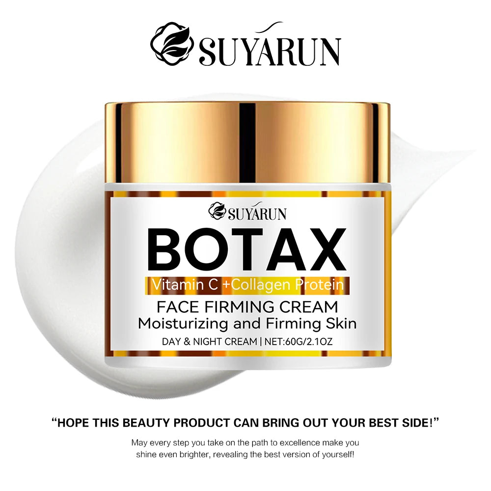 Crème visage anti-âge professionnelle Botax SUYARUN | Formule de réduction des rides et de resserrement de la peau | Ingrédients naturels.