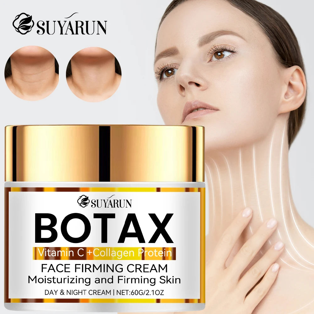 Crème visage anti-âge professionnelle Botax SUYARUN | Formule de réduction des rides et de resserrement de la peau | Ingrédients naturels.