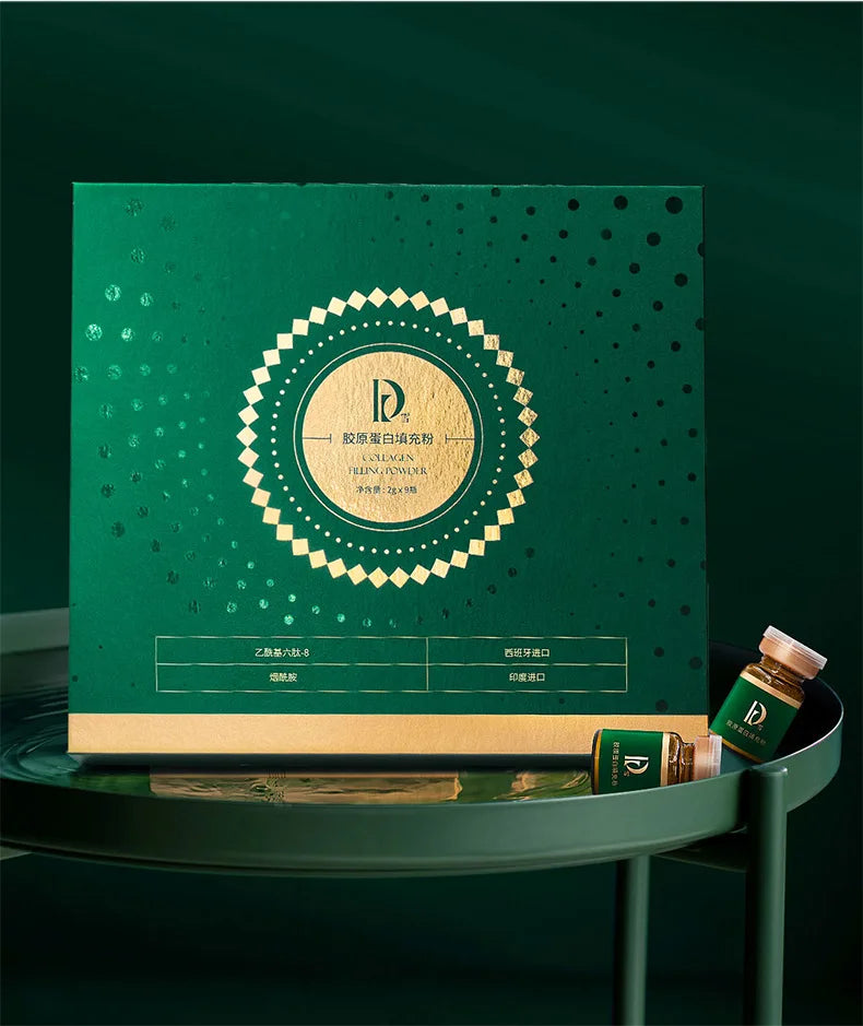 Essence d’acide hyaluronique Crème en poudre de collagène Réparation du visage Hydratant Ligne fine Lifting Raffermissant Soins de la peau éclaircissants