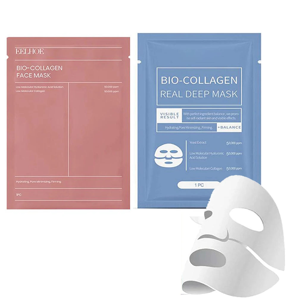 Masque Visage Bio Collagène - Resserrement Pores Hydratation Profonde Nuit