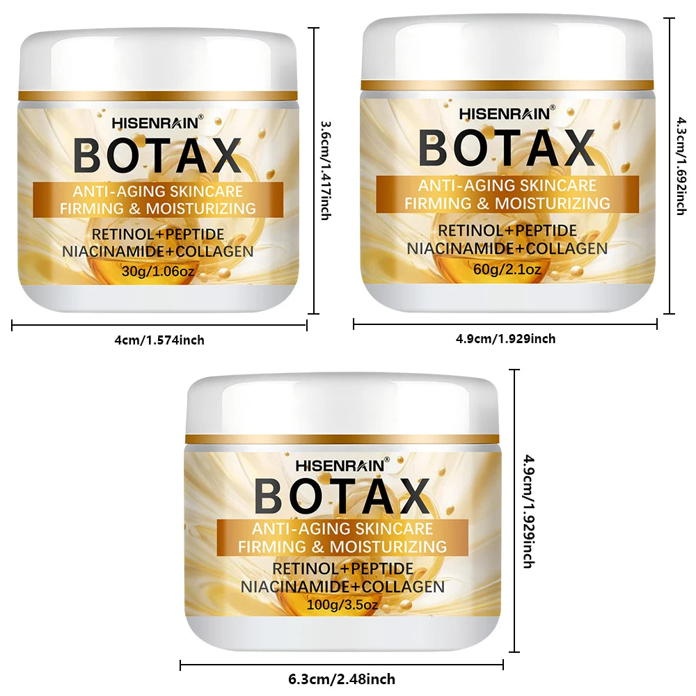 Crème Visage Anti-Âge HISENRAIN Effet Botax - Hydratation Profonde - Réparation Transitions Saisonnières - Soin Hiver