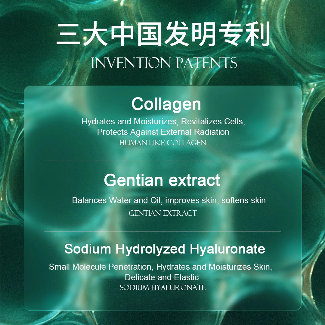 Essence d’acide hyaluronique Crème en poudre de collagène Réparation du visage Hydratant Ligne fine Lifting Raffermissant Soins de la peau éclaircissants