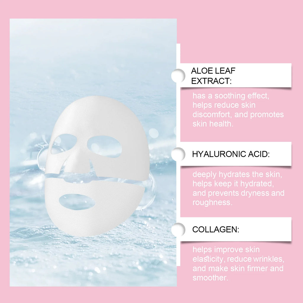 Masque Anti-Âge Collagène & Acide Hyaluronique